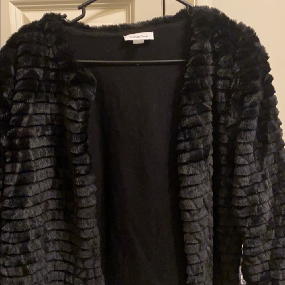 CALVIN KLEIN fur coat!